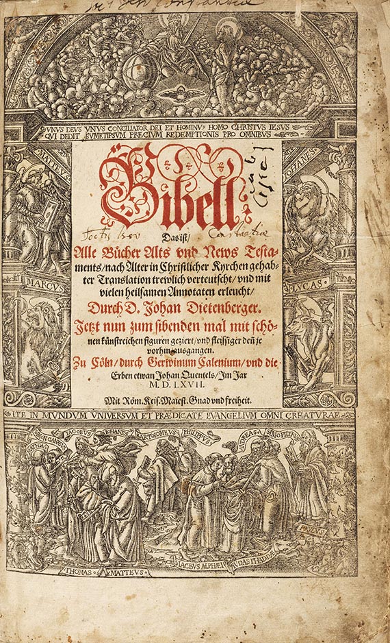  Biblia germanica - Bibell, Das ist Alle B&uuml;cher Alts und News Testaments