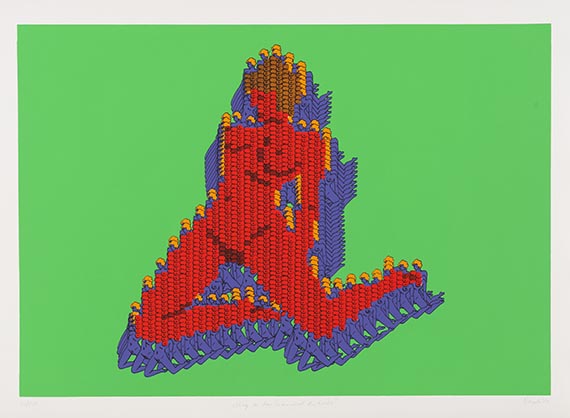 Thomas Bayrle - Feuer im Weizen. 9 Blätter - Weitere Abbildung