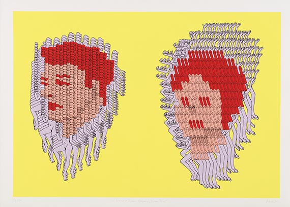 Thomas Bayrle - Feuer im Weizen. 9 Blätter - Weitere Abbildung