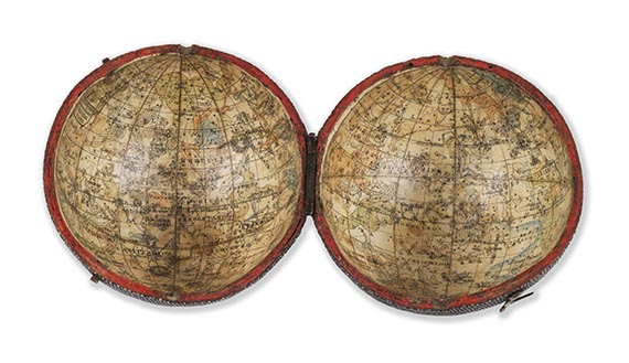  Globus - Newton's New and improved terrestrial globe. Taschenglobus. - Weitere Abbildung