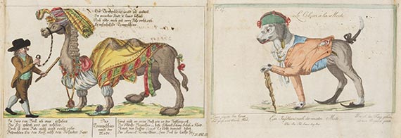 Johann Martin Will - Karikaturenfolge in Rollenform - Weitere Abbildung