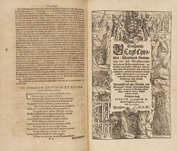Peter Albinus - Mei&szlig;nische Lnd und Berg-Chronica. 2 Teile in 1 Band
