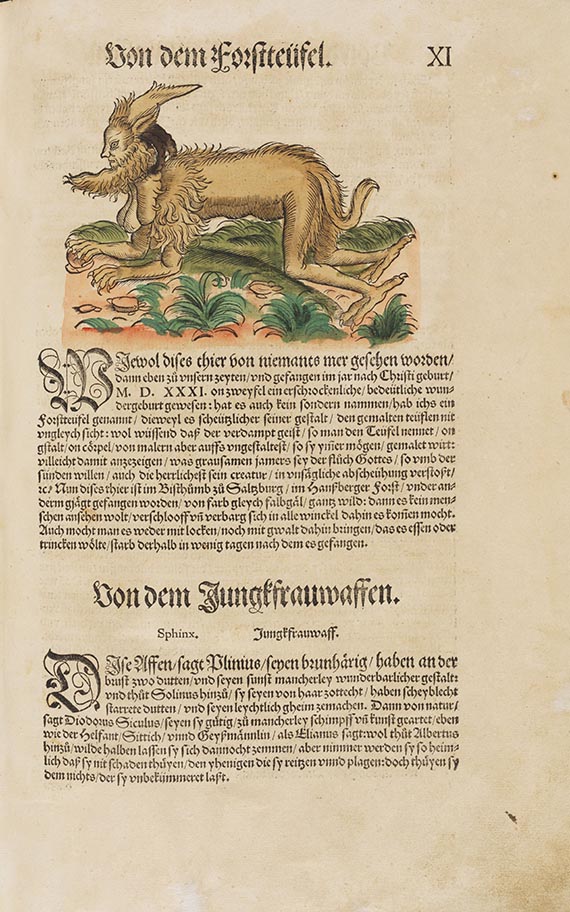 Conrad Gesner - Thierbuch - Vogelbuch - Fischbuch - Weitere Abbildung