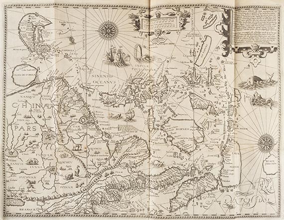 Jan Huygen van Linschoten - Navigatio in orientalem. - Descriptio totius Guineae. 2 Teile in 1 Band - Weitere Abbildung