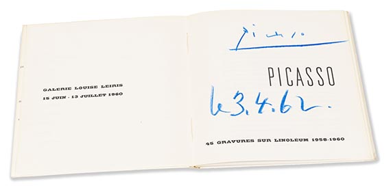 Wilhelm Boeck - Picasso. Mit Widmung u. Zeichnung. Dabei: Katalog Galerie Leiris - Weitere Abbildung