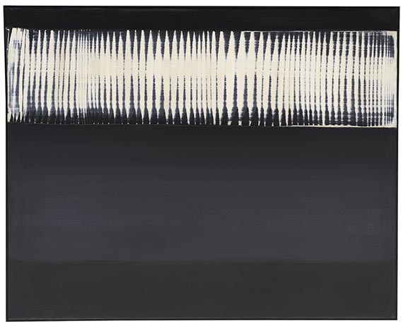 Heinz Mack - Dynamische Struktur Weiß auf Schwarz