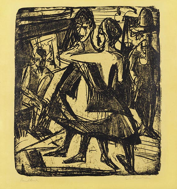 Ernst Ludwig Kirchner - Tanzende M&auml;dchen