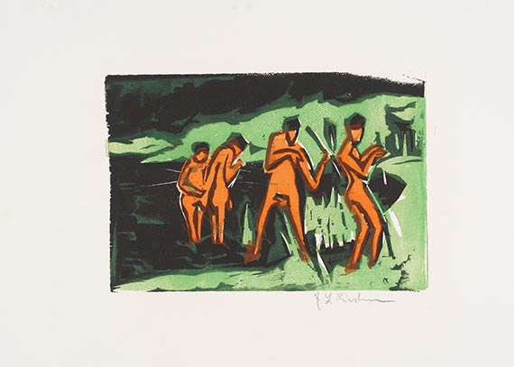 Ernst Ludwig Kirchner - V. Jahresmappe der K&uuml;nstlergruppe &rdquo;Br&uuml;cke&rdquo;