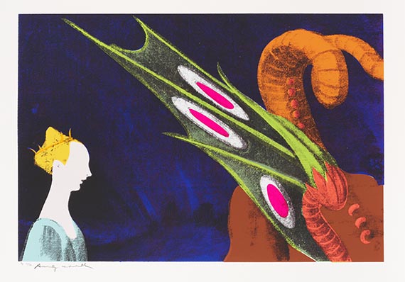 Warhol - Details of Renaissance Paintings (Paolo Uccello, St. George and the Dragon, 1460)