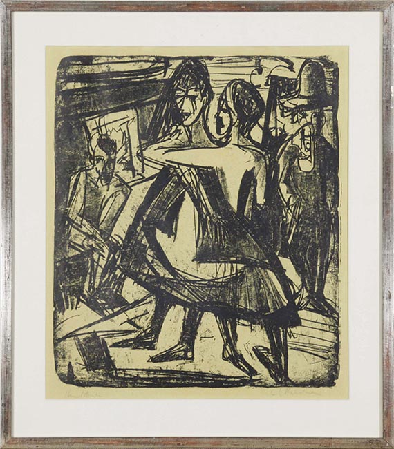 Ernst Ludwig Kirchner - Tanzende Mädchen - Rahmenbild