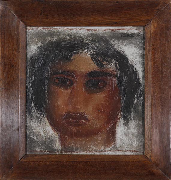 Jean Fautrier - Tête de fille - Rahmenbild