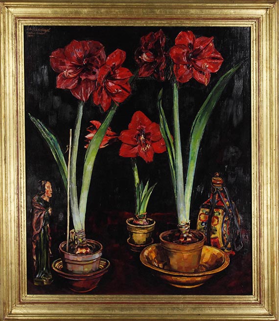 Peter August Böckstiegel - Amaryllis - Rahmenbild