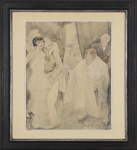Jeanne Mammen - Ohne Titel (Illustre Gesellschaft) - Rahmenbild