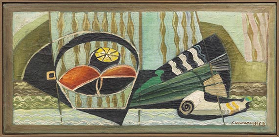 Louis Marcoussis - Nature morte au poisson et coupe de fruits - Rahmenbild