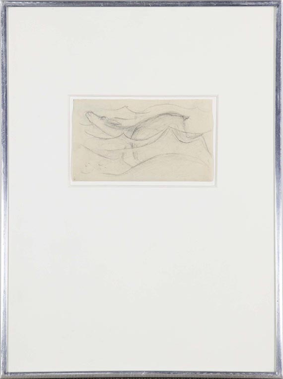 Franz Marc - Schwimmendes Reh - Rahmenbild