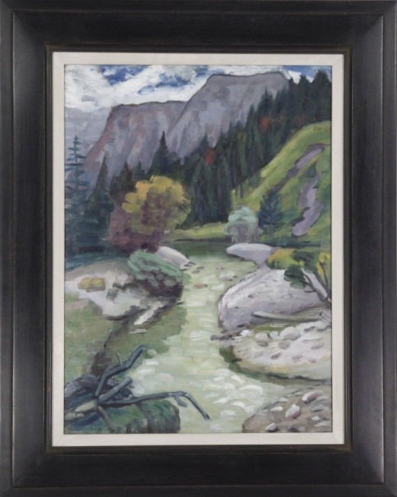 Gabriele Münter - Gebirgsbach - Rahmenbild