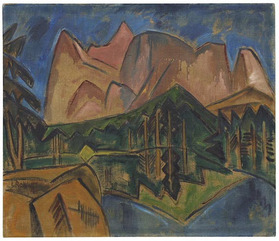 Karl Schmidt-Rottluff - Alpenlandschaft
