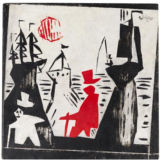 Lyonel Feininger - At the Sea-Side, Panel I