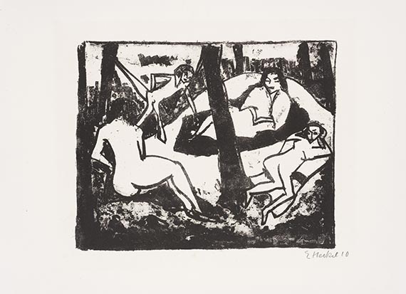 Erich Heckel - 6. Jahresmappe der Künstlergruppe ”Brücke”, gewidmet Erich Heckel - Weitere Abbildung