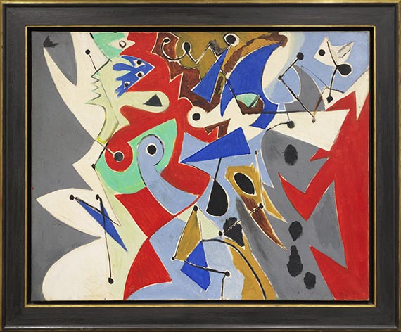 Ernst Wilhelm Nay - Spiele - Rahmenbild