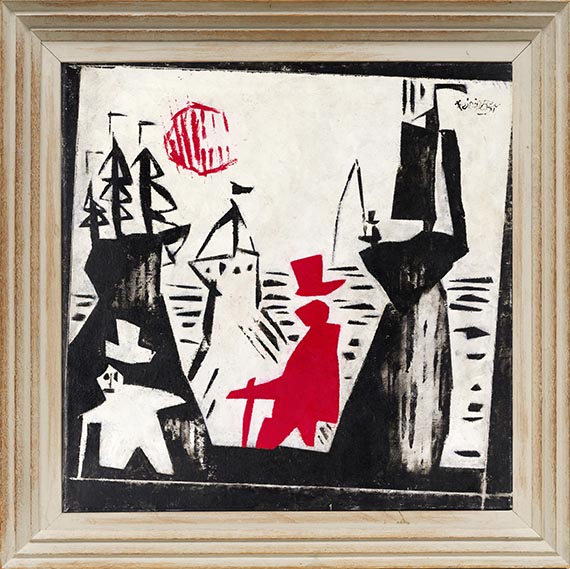 Lyonel Feininger - At the Sea-Side, Panel I - Rahmenbild