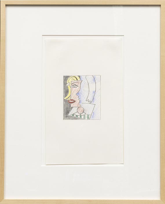Roy Lichtenstein - Puzzle Portrait (Study) - Rahmenbild