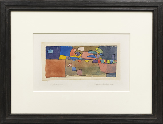 Paul Klee - Buntbewegtes an der Lage gemessen - Rahmenbild