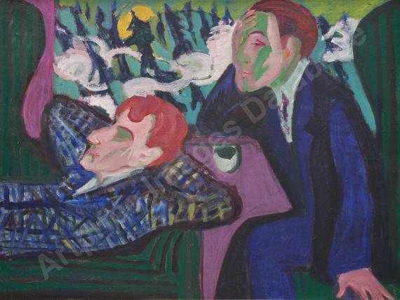 ERNST LUDWIG KIRCHNERIm Schnellzug (Alber...