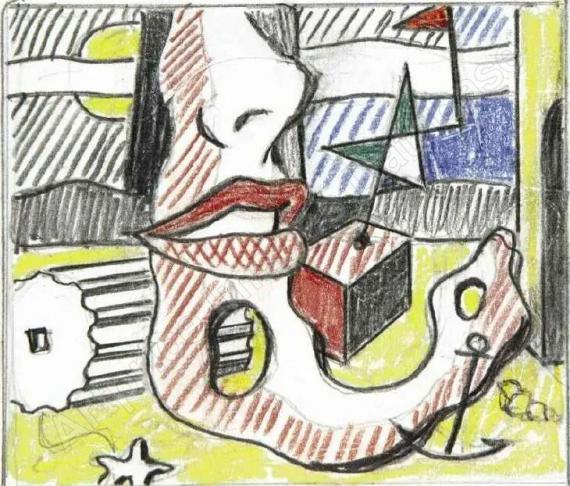 ROY LICHTENSTEIN"A Bright Night...