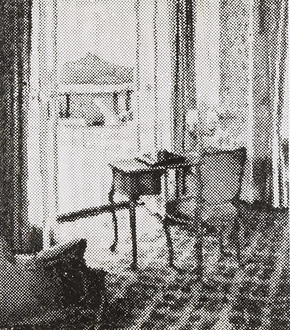 Abbildung zu: Sigmar Polke, Interieur, 1965, Dispersion auf Leinwand, Sammlung Frieder Burda, Baden-Baden.&copy; The Estate of Sigmar Polke, Cologne / VG Bild-Kunst, Bonn 2026