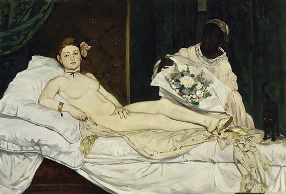 Abbildung zu: Édouard Manet, Olympia, 1863, Öl auf Leinwand, Musée d’Orsay, Paris.
