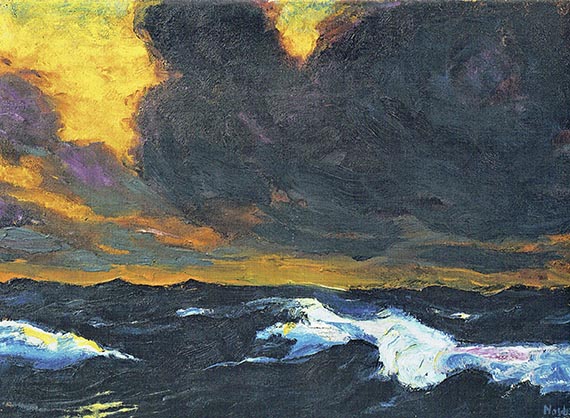Abbildung zu: Emil Nolde, Meer B, 1930, Öl auf Leinwand, Tate Modern, London. © Nolde Stiftung Seebüll