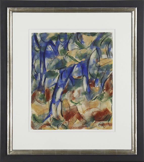 Christian Rohlfs - Herbstwald (Blauer Wald) - Rahmenbild