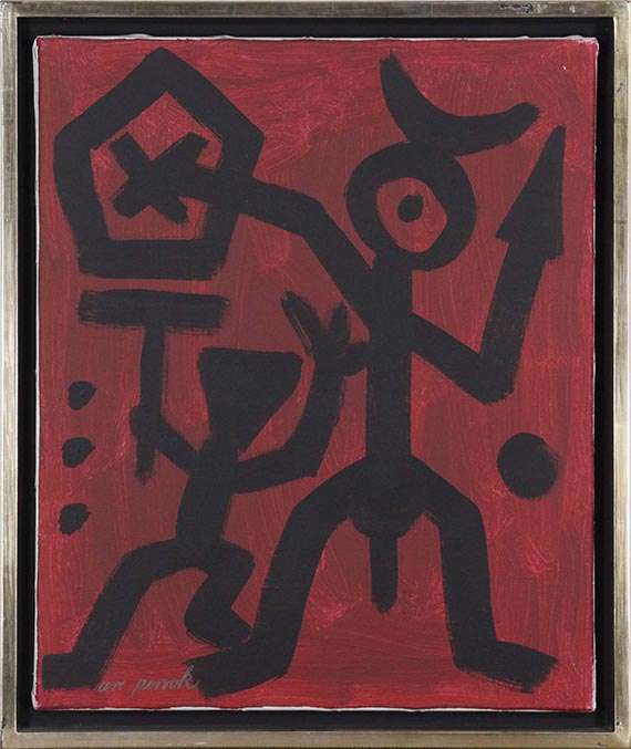A. R. Penck (d.i. Ralf Winkler) - Ohne Titel - Rahmenbild