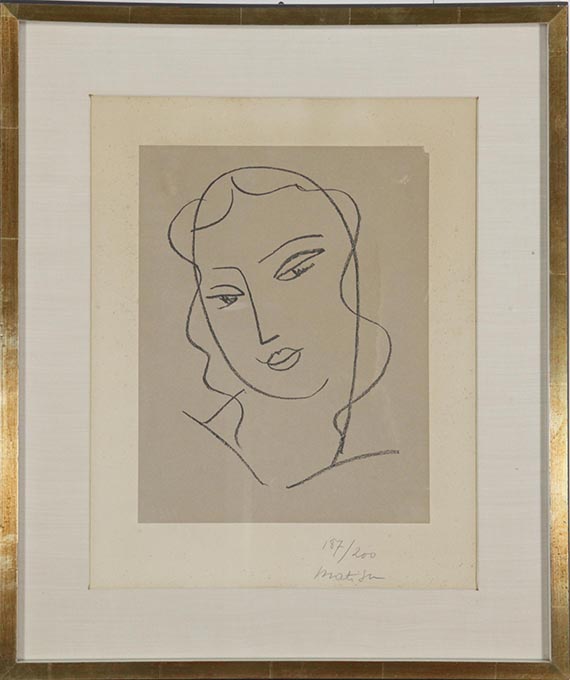 Henri Matisse - Etude pour la vierge ”Tete voilée” - Rahmenbild