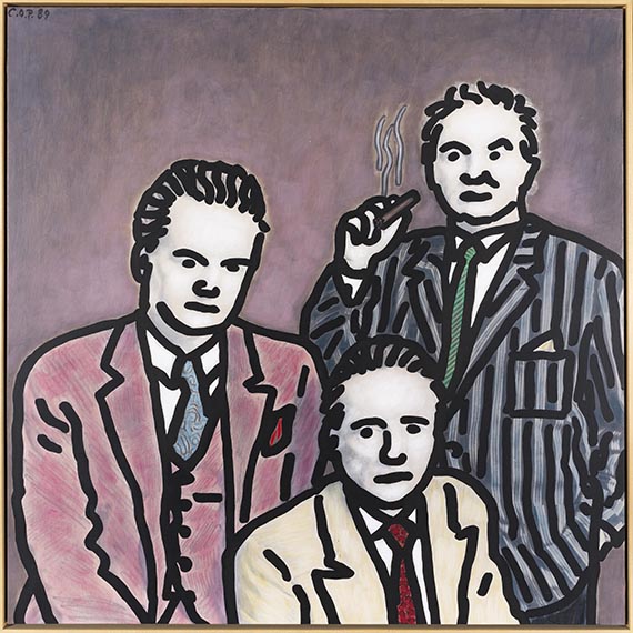 Claus Otto Paeffgen - Tony Shafrazi, Hans Meyer, Dennis Hopper - Rahmenbild