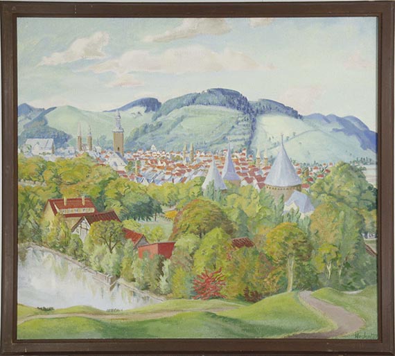 Erich Heckel - Blick auf Goslar - Rahmenbild