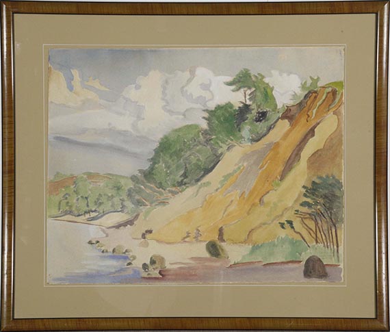 Erich Heckel - Steiles Ufer an der Förde - Rahmenbild