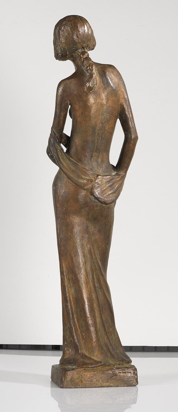 Gerhard Marcks - Mädchen, das Gewand abstreifend - R&uuml;ckseite
