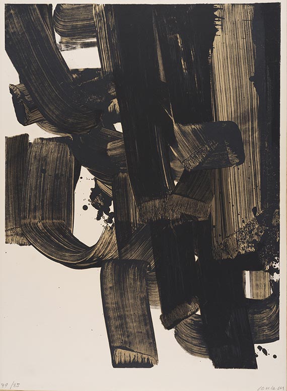 Pierre Soulages - Lithographie No. 20a
