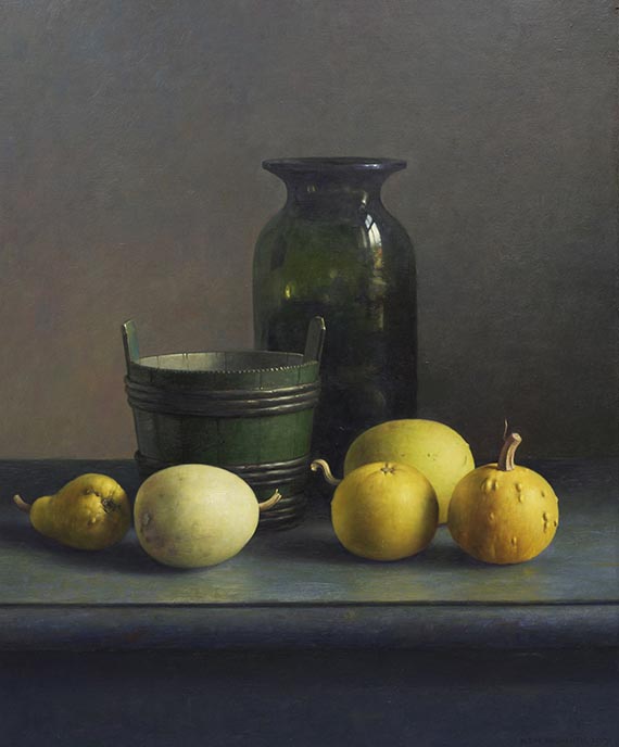 Henk Helmantel - Stillleben mit Krug und Bottich