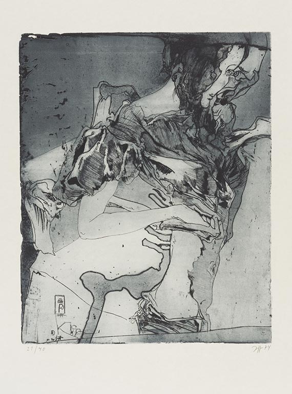 Horst Janssen - Mappe: Totentanz (11 Blatt) - Weitere Abbildung