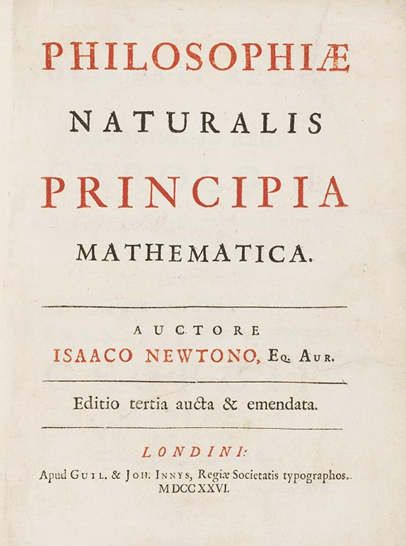 Isaac Newton - Philosophiae naturalis principia mathematica