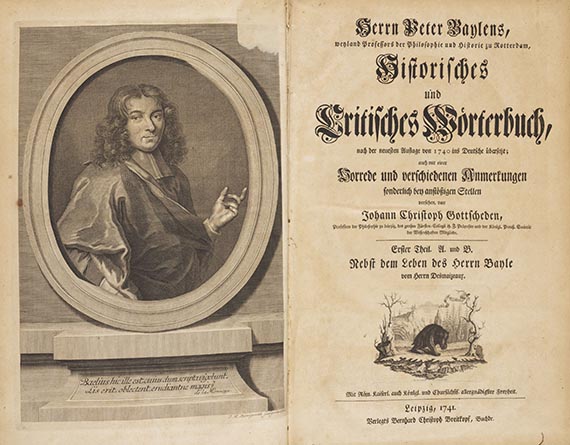 Pierre Bayle - Historisches und critisches Wörterbuch. 4 Bände