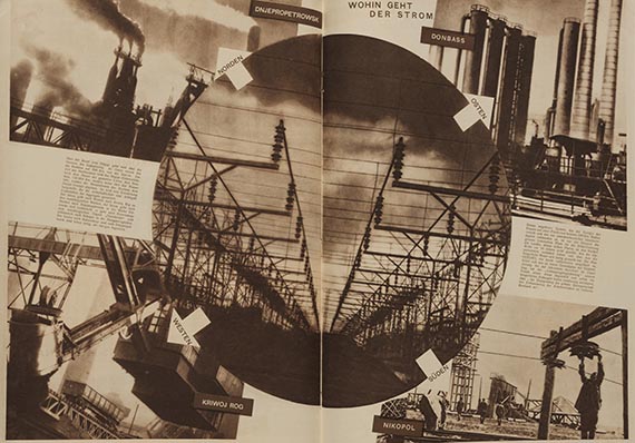   - USSR im Bau. Konvolut von 17 dt. u. 11 frz. Heften
