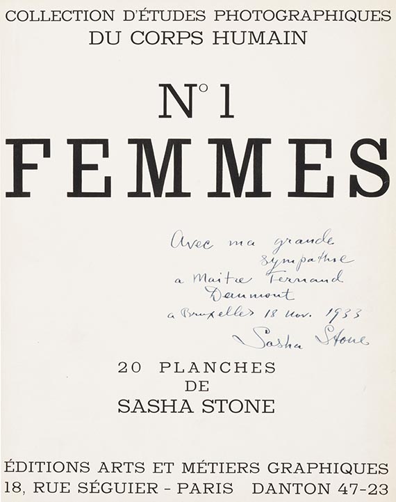 Sasha Stone - Femmes. Widmungsexemplar - Weitere Abbildung