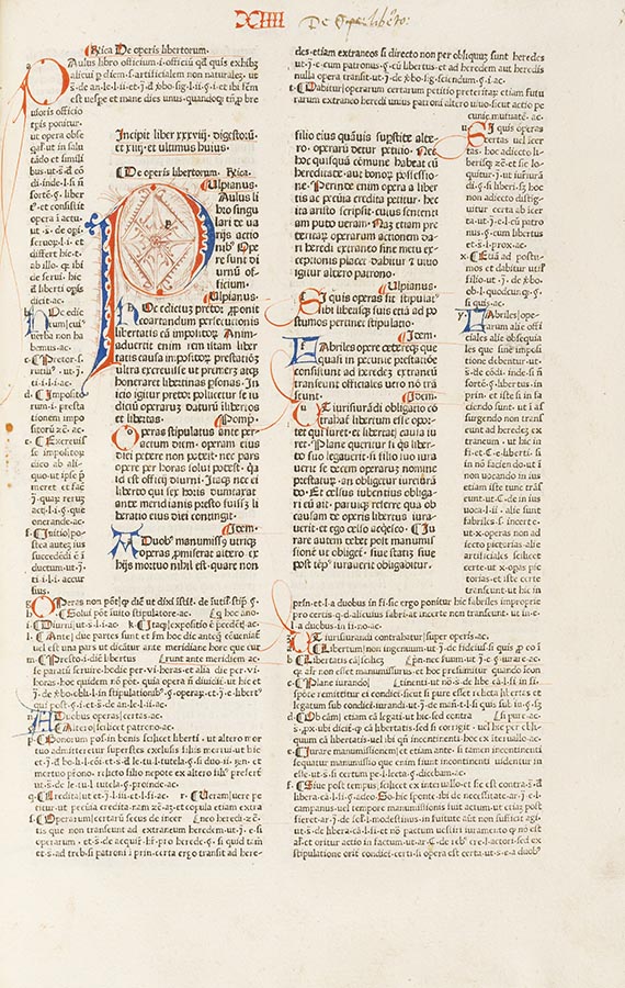  Justinianus - Infortiatum (Corpus iuris civilis) - Weitere Abbildung