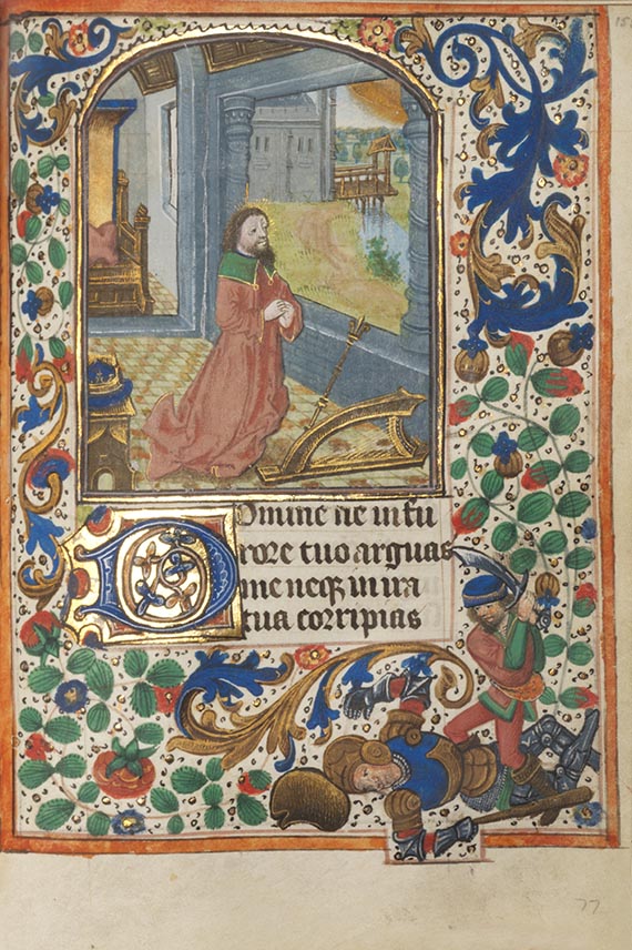  Manuskripte - Stundenbuch auf Pergament. Flandern und Nordfrankreich, um 1480 - Weitere Abbildung