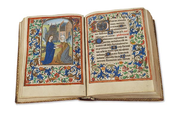  Manuskripte - Stundenbuch auf Pergament. Flandern und Nordfrankreich, um 1480 - Weitere Abbildung