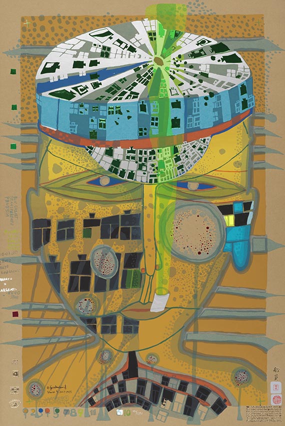 Friedensreich Hundertwasser - One of five seamen